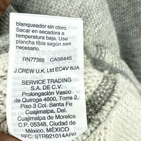 J Crew Cowlneck Sweatshirt Women’s Size L Drawstring Neck Gray pocket kangaroo - Picture 12 of 16